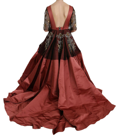 Robe de princesse en soie Dolce & Gabbana avec lustre en cristal