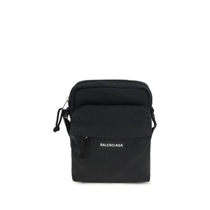 Bolso de hombro Balenciaga de poliamida negra