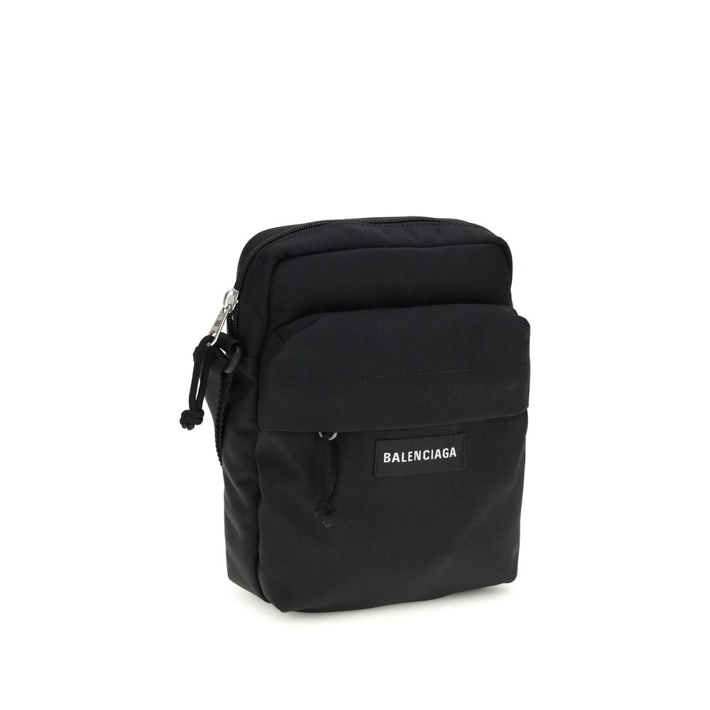 Bolso de hombro Balenciaga de poliamida negra
