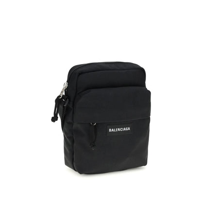 Bolso de hombro Balenciaga de poliamida negra
