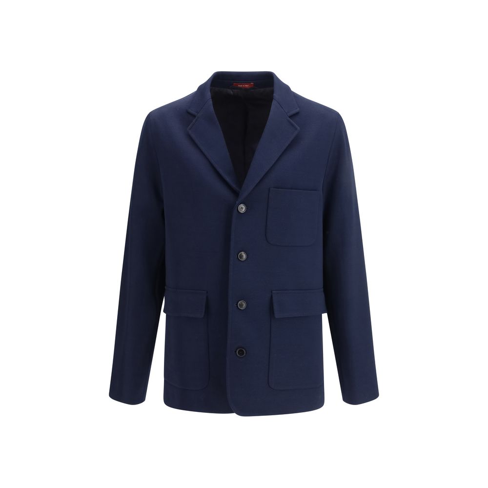 Abrigo de algodón azul Gucci