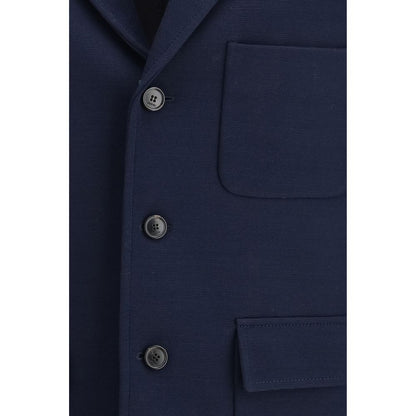 Abrigo de algodón azul Gucci