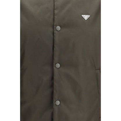 Bomber en nylon bicolore Prada