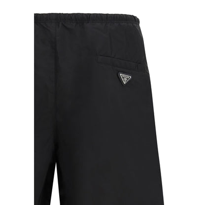 Prada Black Recycled Polyamide Swim Shorts