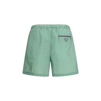 Prada Bicolor Recycled Polyamide Shorts