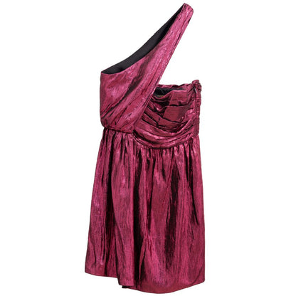 Robe Courte Saint Laurent en Viscose Fuchsia