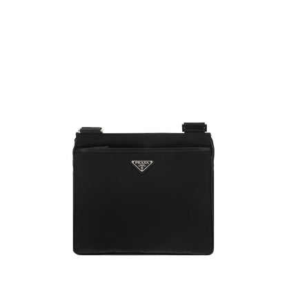 Bolso de hombro Prada de nailon negro