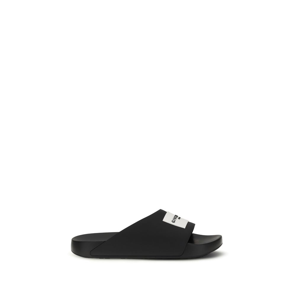 Chanclas de goma negras Givenchy