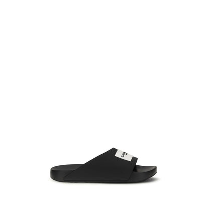 Chanclas de goma negras Givenchy