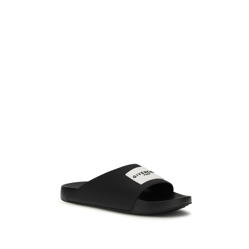Chanclas de goma negras Givenchy