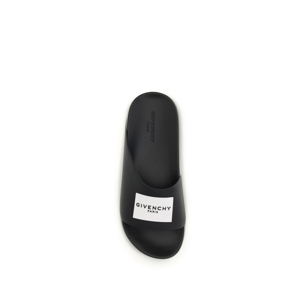 Chanclas de goma negras Givenchy