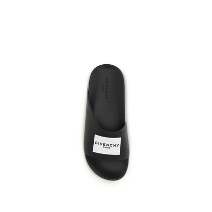 Chanclas de goma negras Givenchy