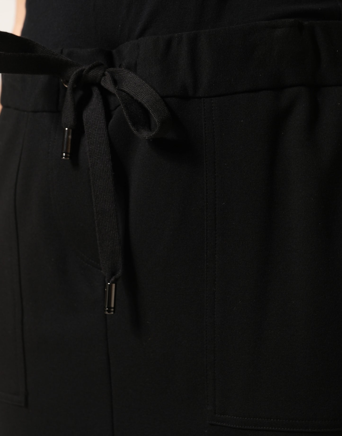 Jupe longue cargo Dolce & Gabbana en coton noir à cordon de serrage