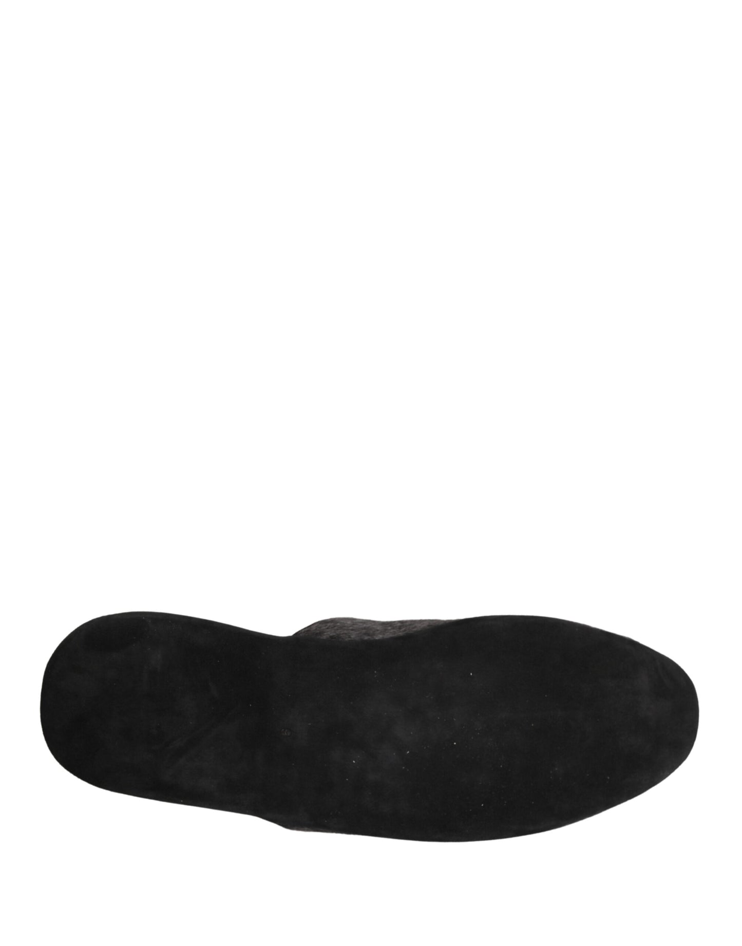 Zapatos-Zapatillas Dolce & Gabbana de Lana de Carbón Gris Oscuro y Rojas