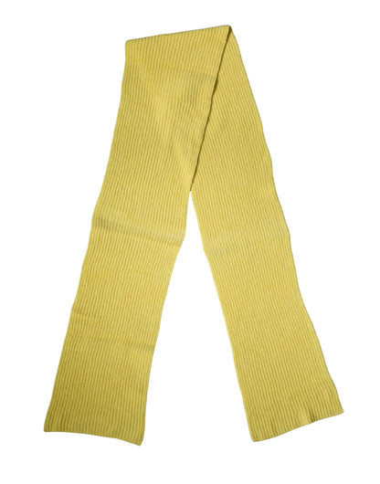 Foulard de cuello de punto de algodón amarillo de Dolce & Gabbana de 270 cm x 31 cm Bufanda de hombre