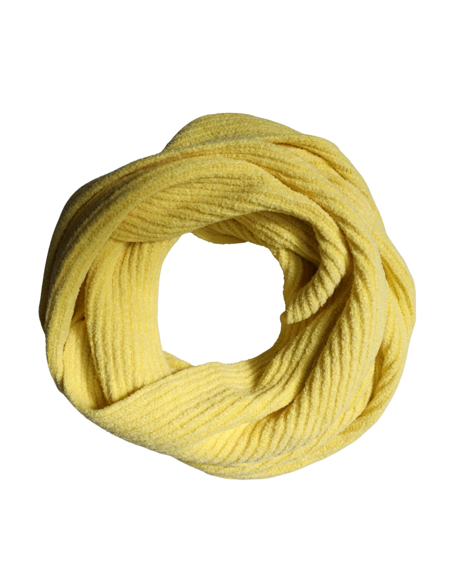 Foulard de cuello de punto de algodón amarillo de Dolce & Gabbana de 270 cm x 31 cm Bufanda de hombre