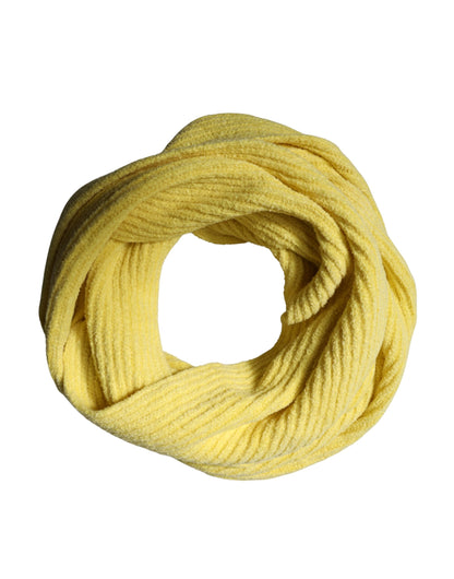 Foulard de cuello de punto de algodón amarillo de Dolce & Gabbana de 270 cm x 31 cm Bufanda de hombre