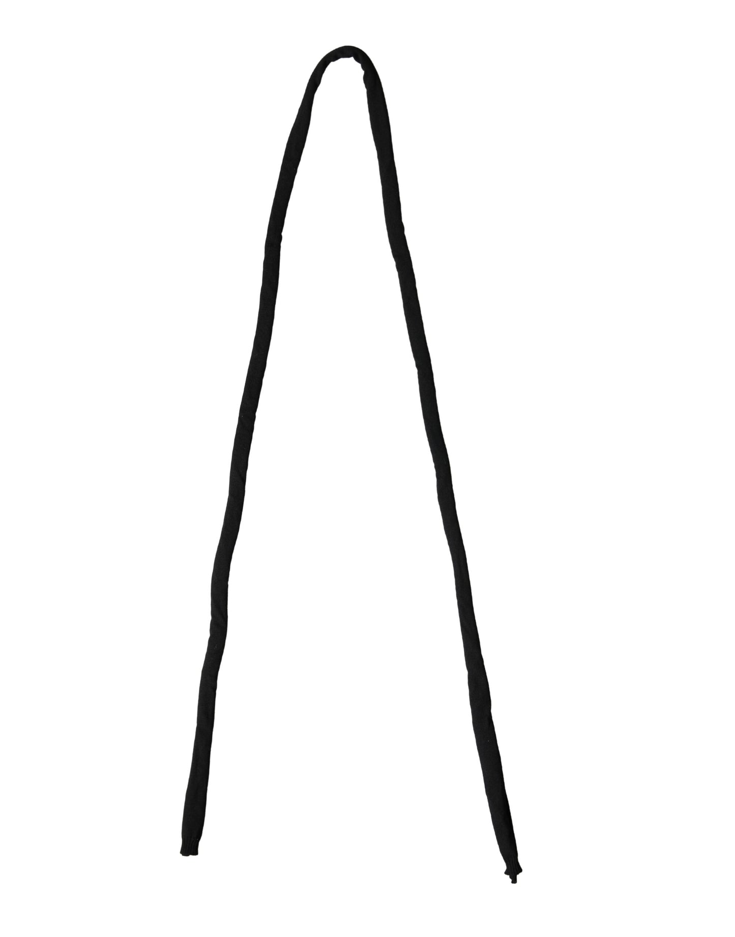 Foulard de cuello de punto de lana negro Dolce & Gabbana 259cm x 17cm bufanda de hombre