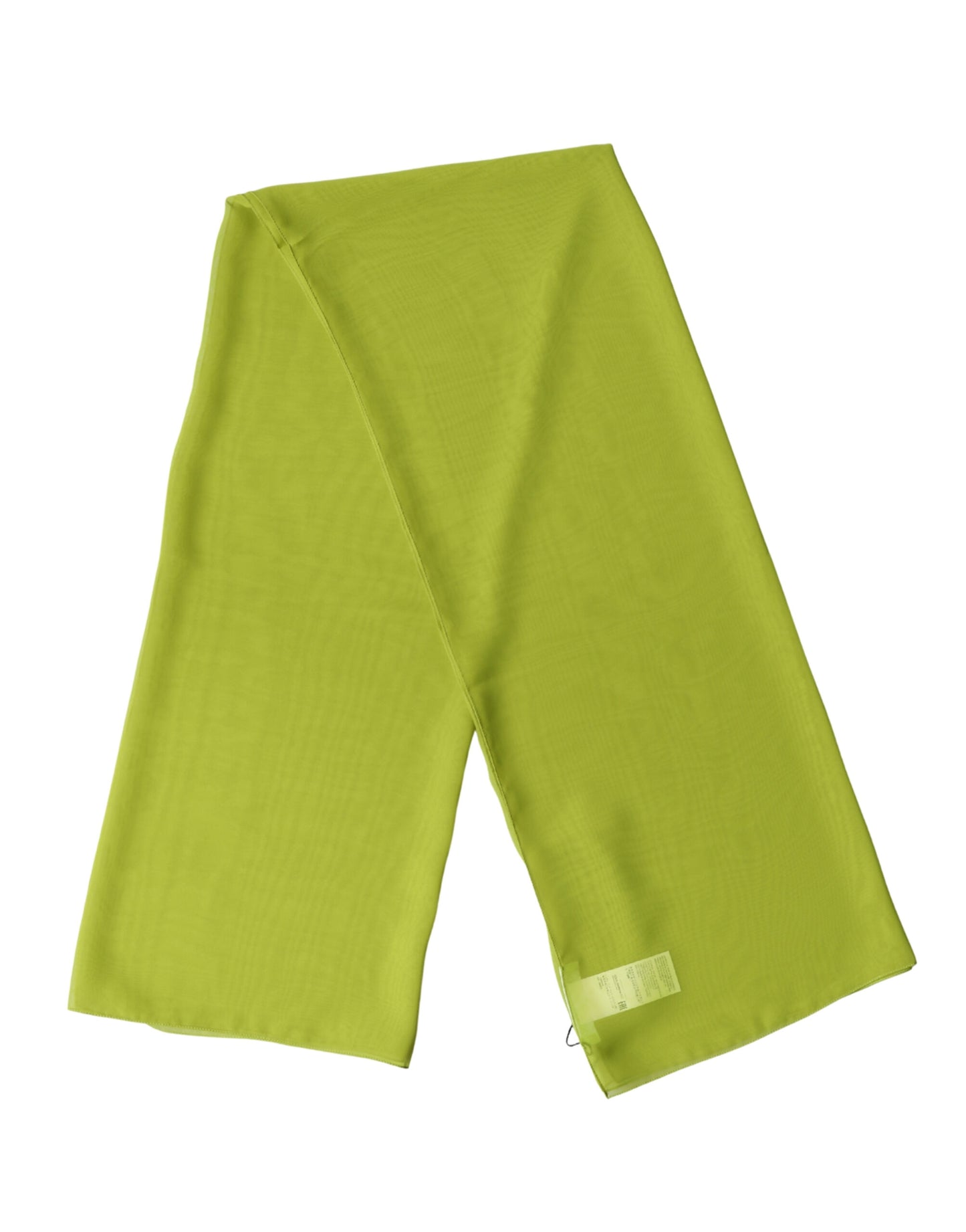 Dolce & Gabbana Chal Bufanda Foulard Cuello Amarillo Verde 131cm x 99.5cm