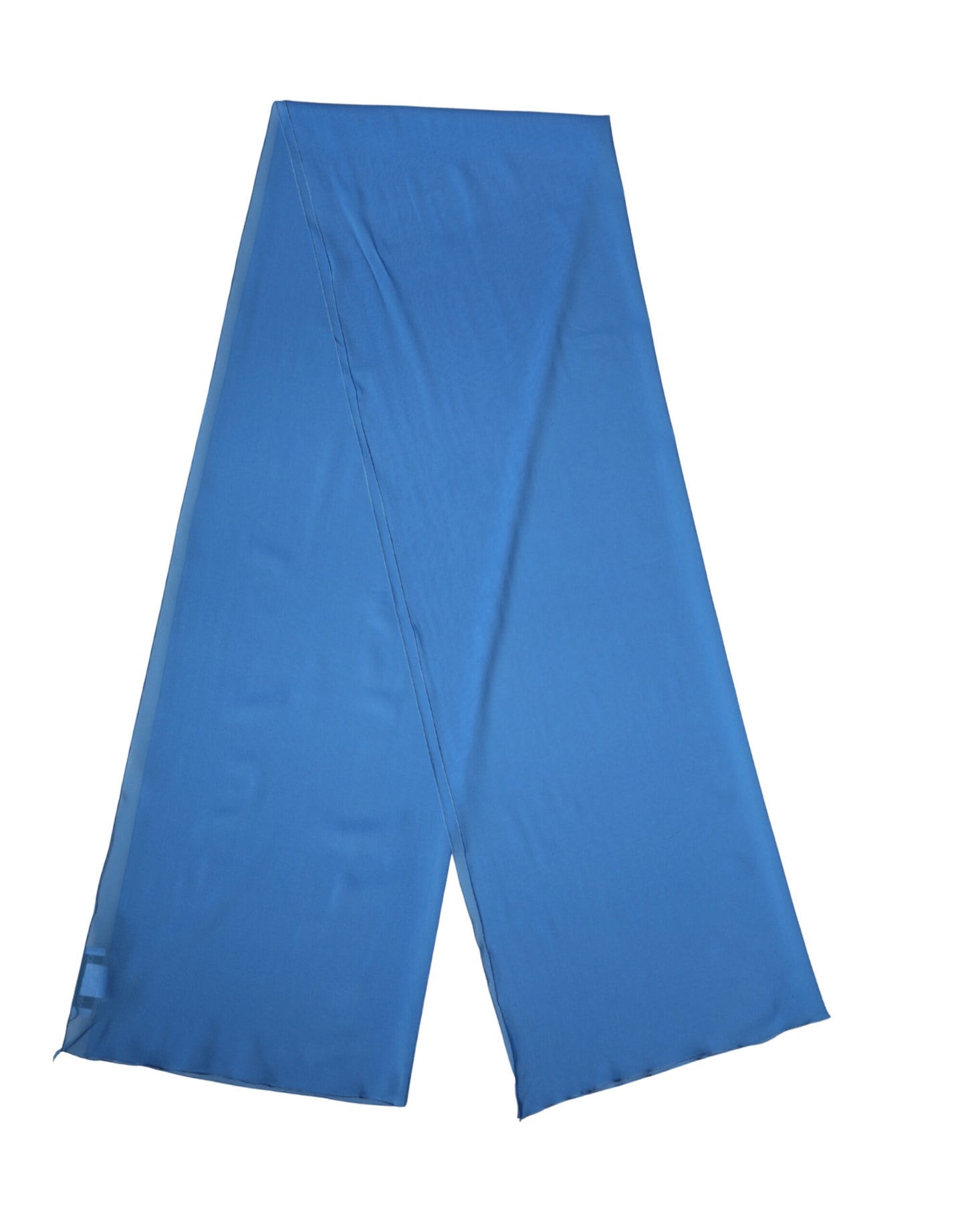 Châle Étole Foulard en Soie Bleue Dolce & Gabbana 200cm x 64cm