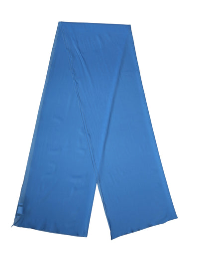 Châle Étole Foulard en Soie Bleue Dolce & Gabbana 200cm x 64cm
