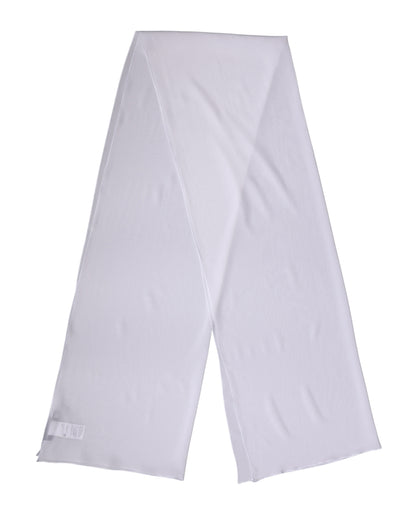 Chal de cuello de seda blanca Dolce & Gabbana Estola de 200cm x 64cm