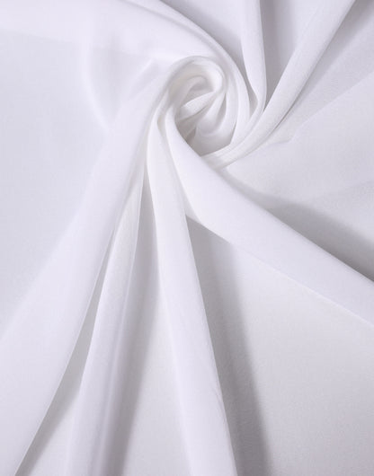 Chal de cuello de seda blanca Dolce & Gabbana Estola de 200cm x 64cm