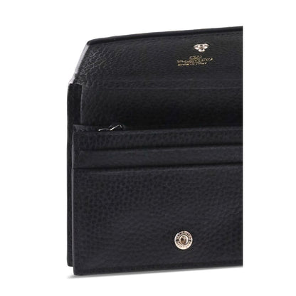 Portefeuille Valentino Garavani en Cuir de Veau Noir Bos Taurus
