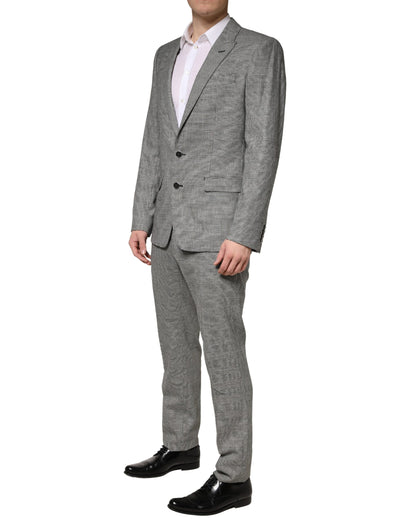 Traje formal de 2 piezas Dolce & Gabbana MARTINI gris de un solo botón