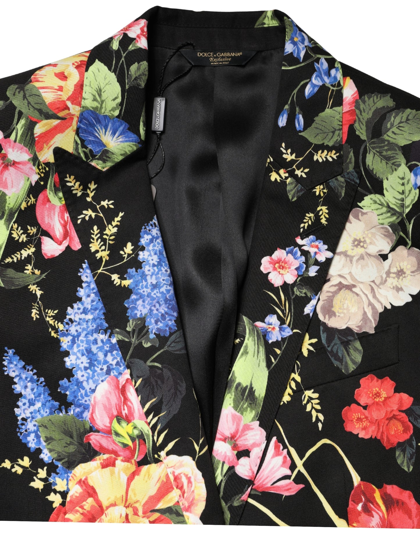 Traje de 2 piezas MARTINI de corte recto con diseño floral negro de Dolce & Gabbana