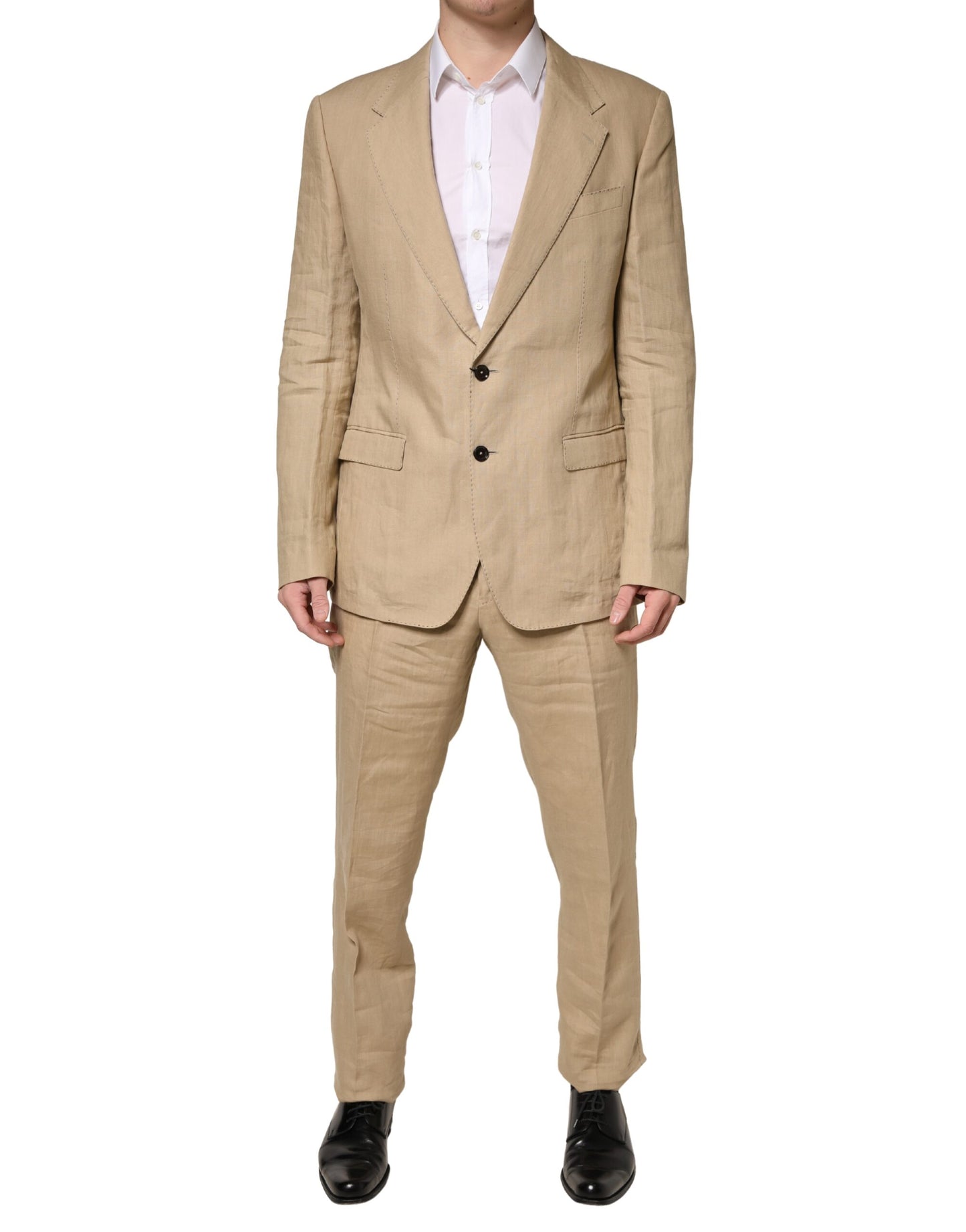 Costume deux pièces de cérémonie droit Dolce & Gabbana beige TAORMINA