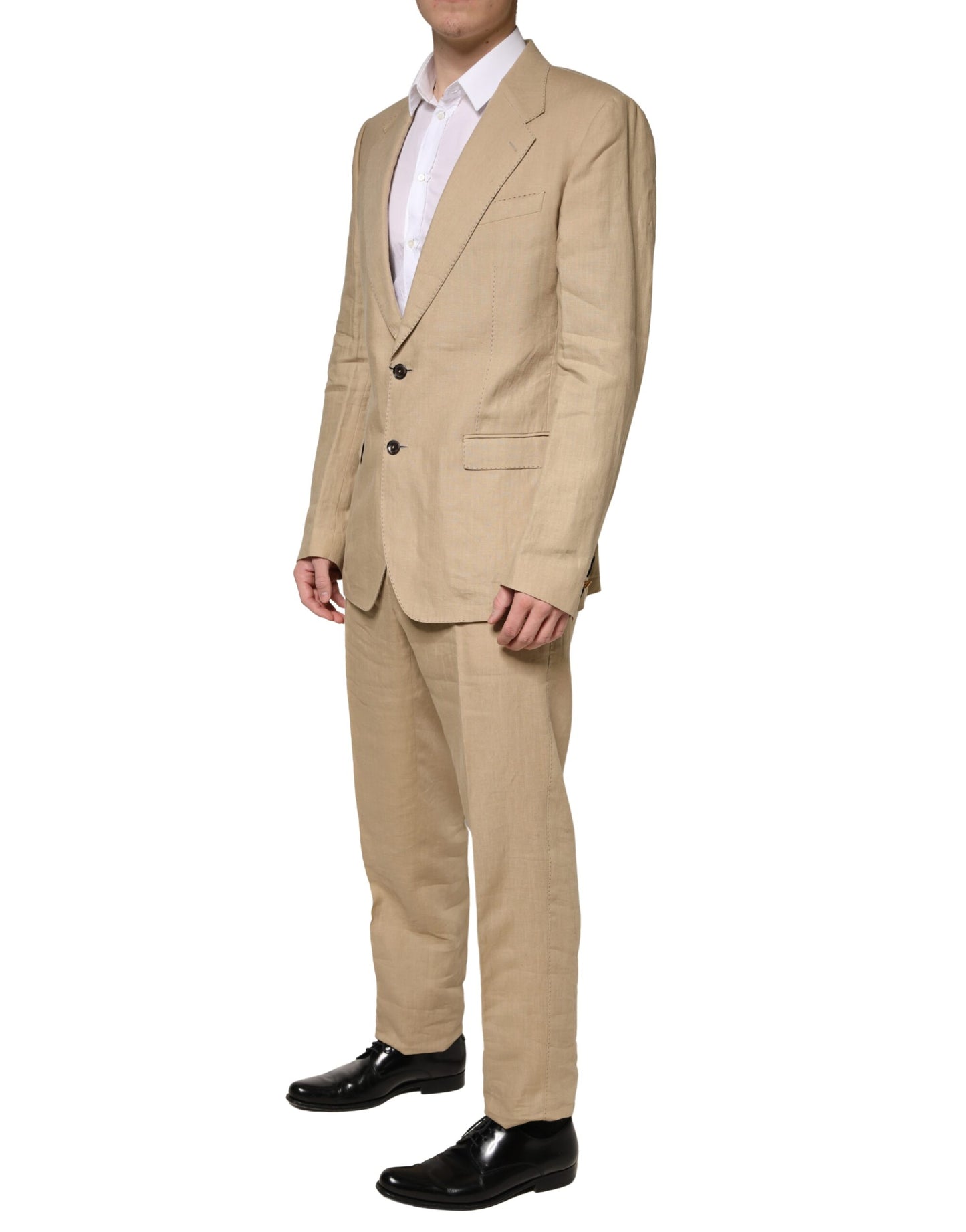 Costume deux pièces de cérémonie droit Dolce & Gabbana beige TAORMINA