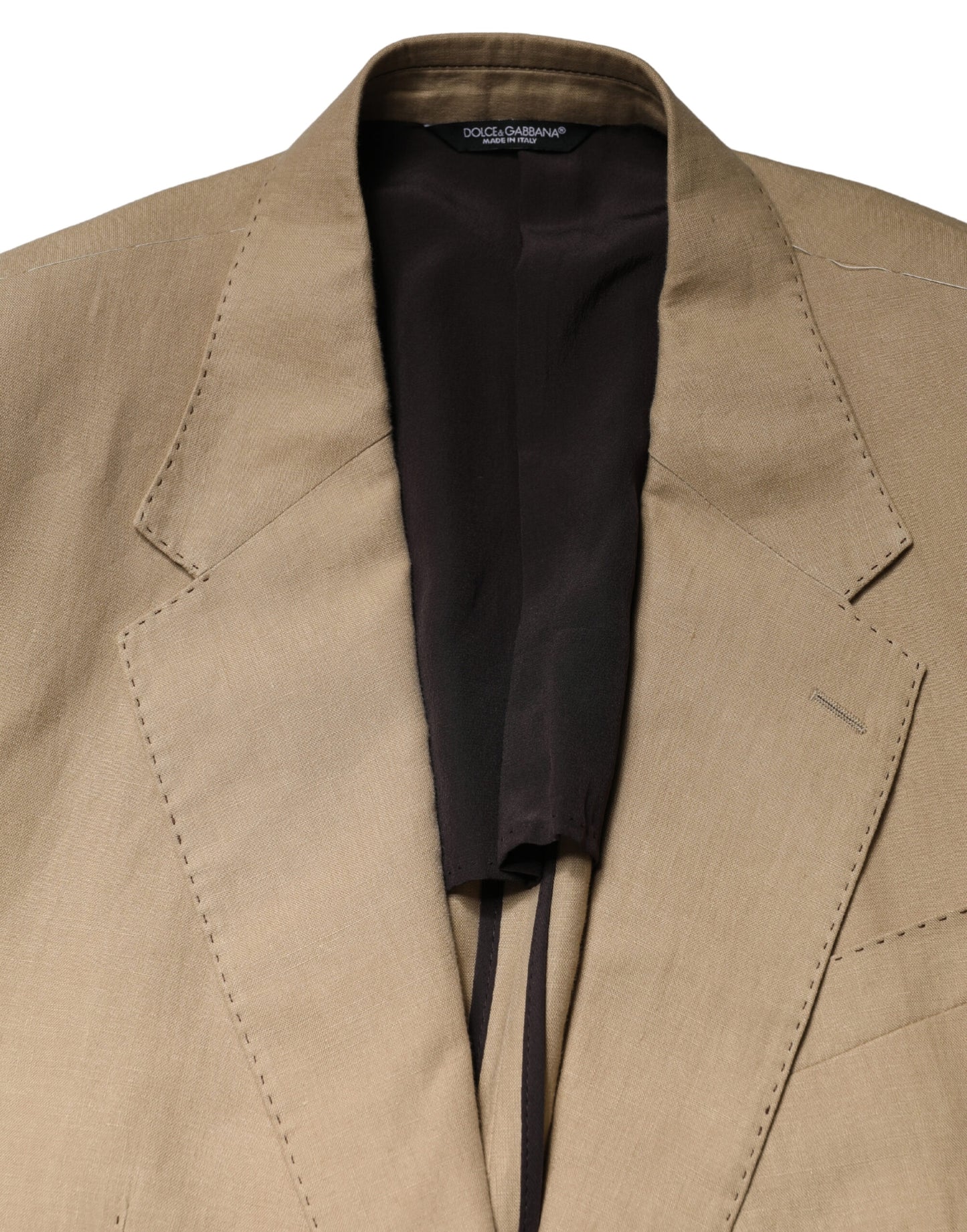 Costume deux pièces de cérémonie droit Dolce & Gabbana beige TAORMINA