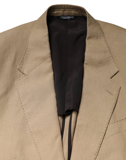 Costume deux pièces de cérémonie droit Dolce & Gabbana beige TAORMINA