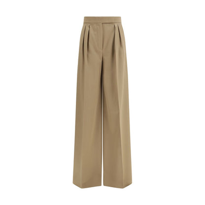 Max Mara Beige Wool Casual Pants