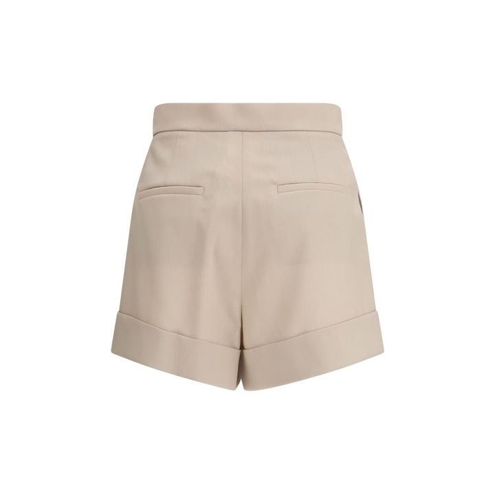 Max Mara Bicolor Wool Bermuda Shorts