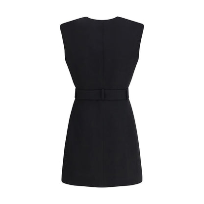 Balmain Black Wool Cocktail Dress