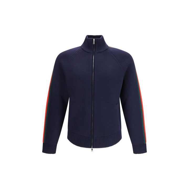 Gucci Blue Wool Full-Length Jacket