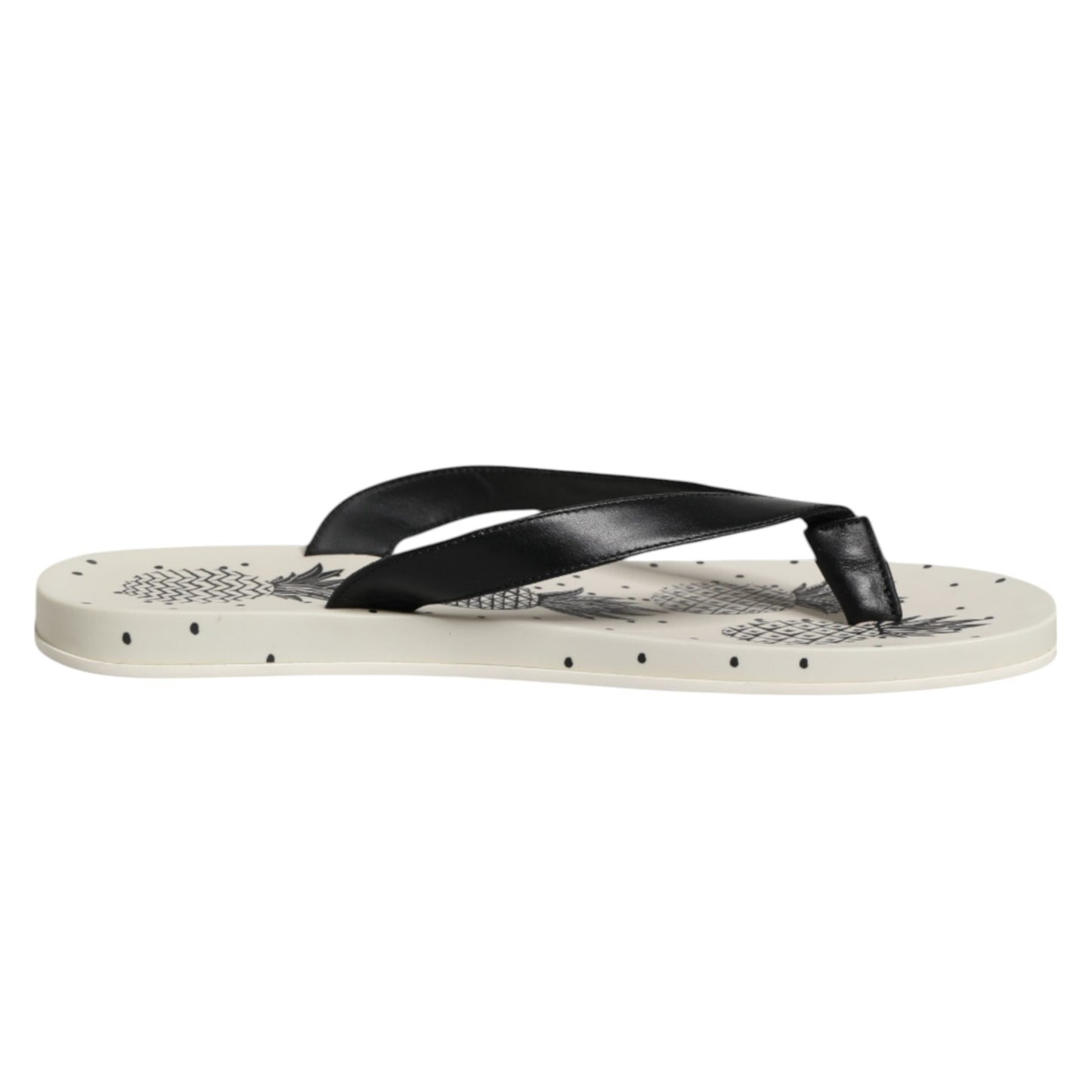 Chanclas con estampado de piña blancas Dolce & Gabbana