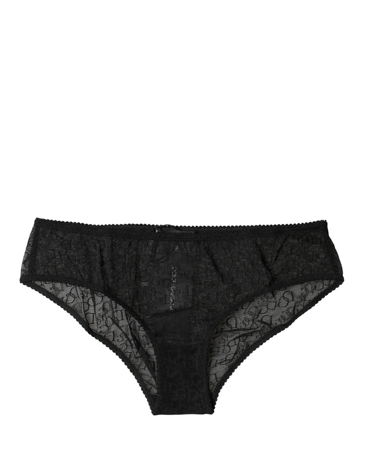 Ropa Interior Bóxer Dolce & Gabbana de Nailon Elástico Negro de Tiro Medio