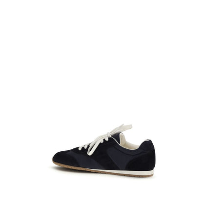 Prada Blue Calf Leather Bos Taurus Athletic Sneakers