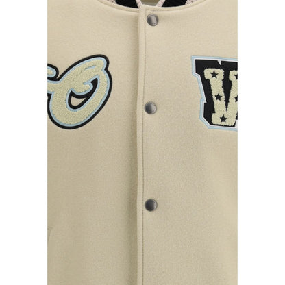 Bomber Off-White en laine beige Oves Aries