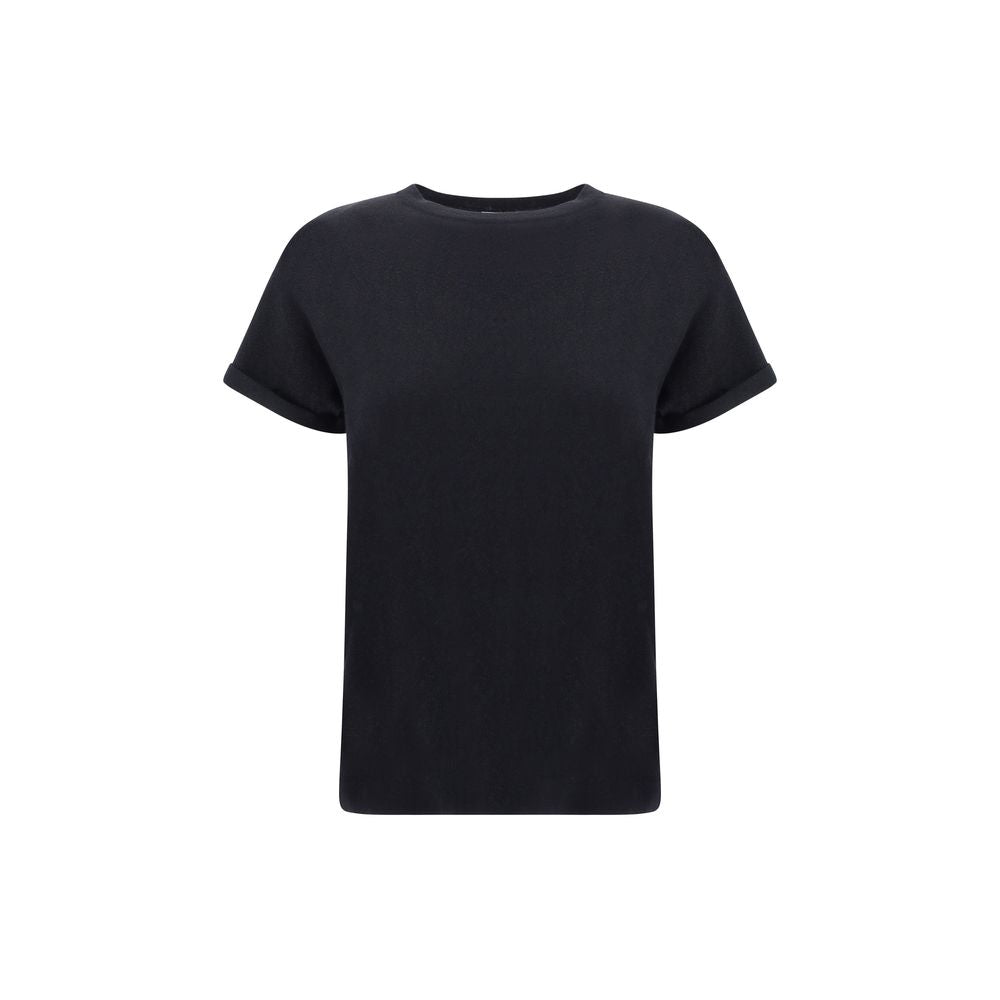 Camiseta de nailon negra Brunello Cucinelli