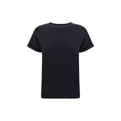 Camiseta de nailon negra Brunello Cucinelli