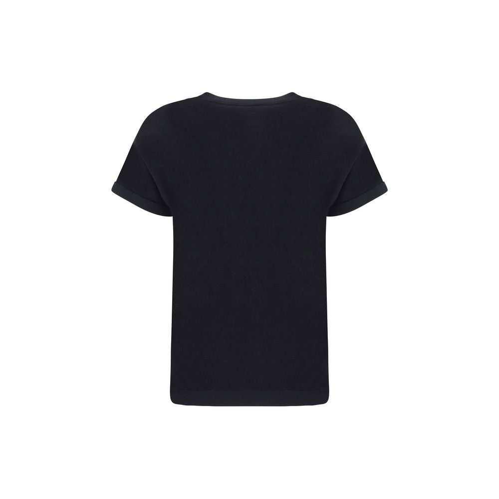 Camiseta de nailon negra Brunello Cucinelli