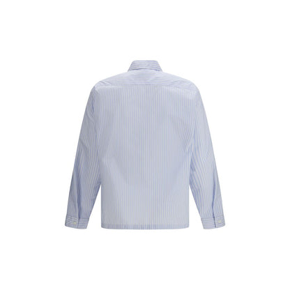 Camisa Prada de poliamida azul estampada