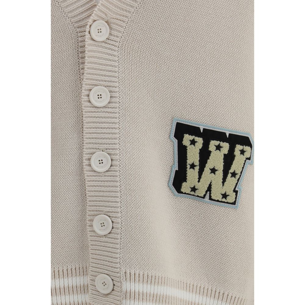 Cárdigan de algodón beige Off-White