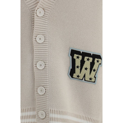 Cárdigan de algodón beige Off-White