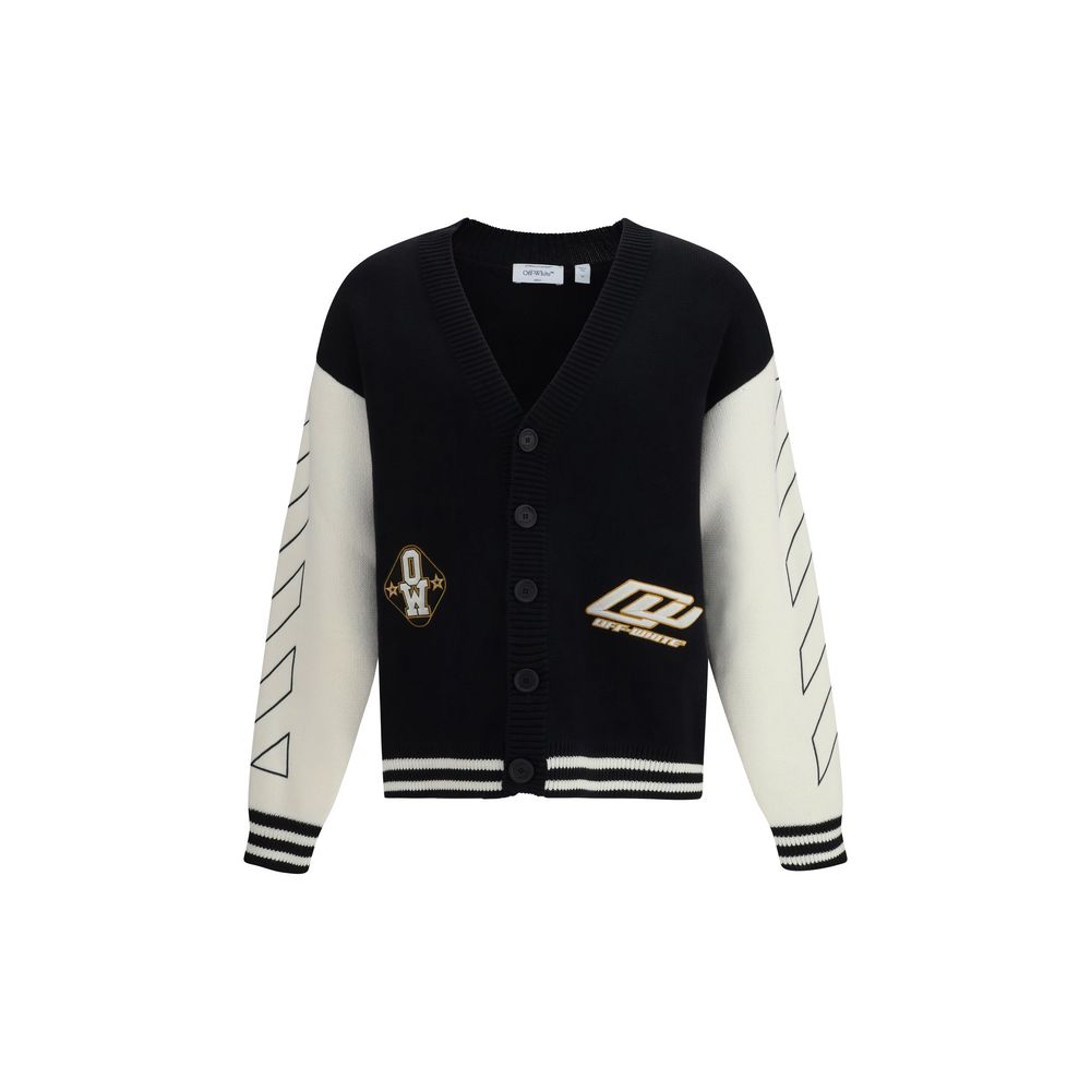 Cardigan Off-White en coton noir