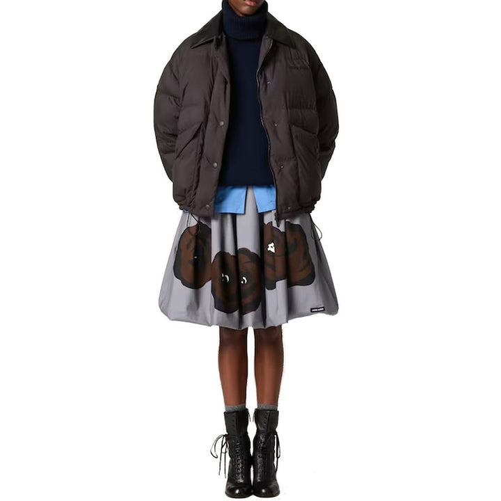 Jersey de cuello alto de cachemira azul de Miu Miu